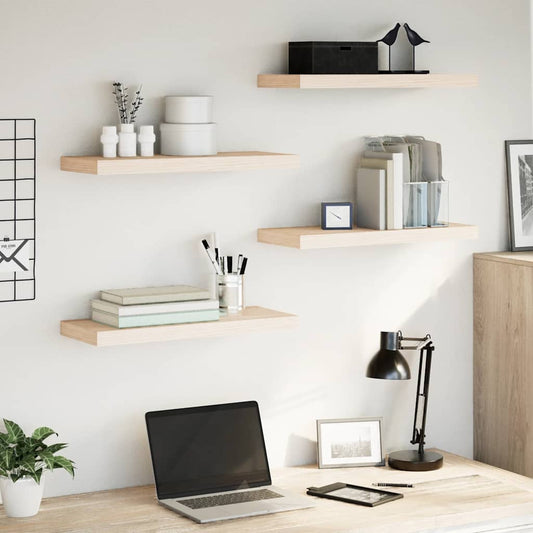 vidaXL Floating Shelves 4 pcs 60x23,5x4 cm Engineered Wood