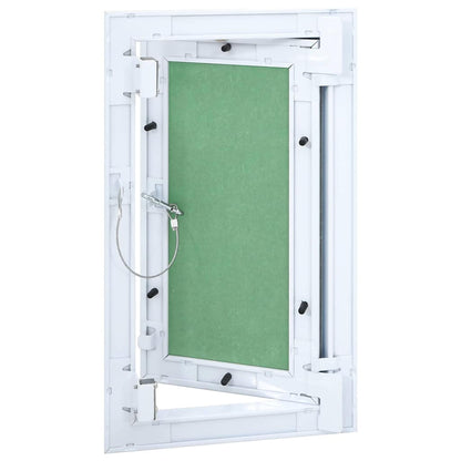 vidaXL Access Panel Green and Silver 20 x 35 cm