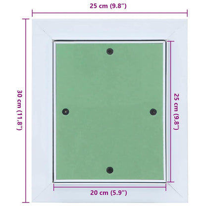 vidaXL Access Panel Green and Silver 25 x 30 cm