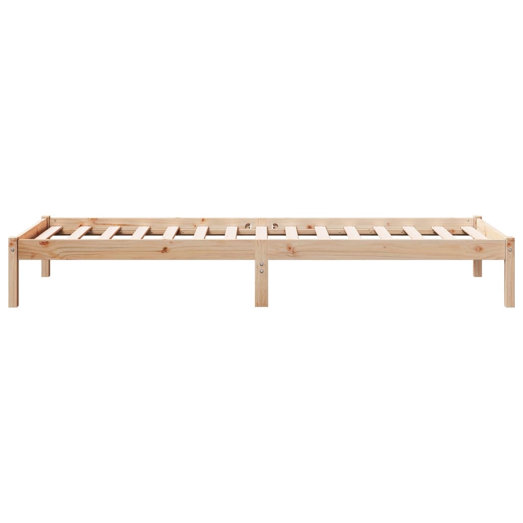 vidaXL Extra Long Bed Frame without Mattress 100x210 cm Solid Wood Pine