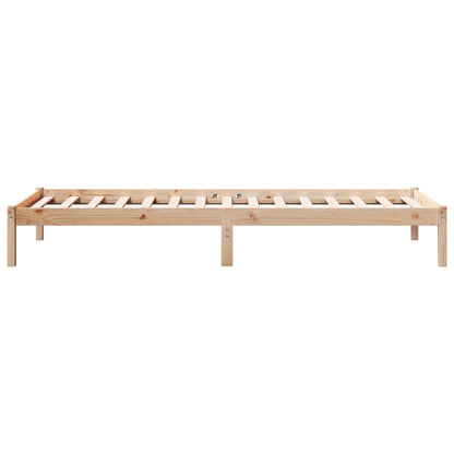 vidaXL Extra Long Bed Frame without Mattress 100x210 cm Solid Wood Pine