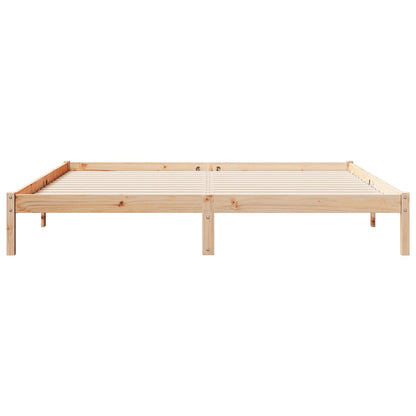vidaXL Extra Long Bed Frame without Mattress 180x210 cm Solid Wood Pine