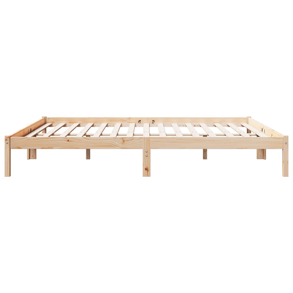 vidaXL Extra Long Bed Frame without Mattress 180x210cm Solid Wood Pine