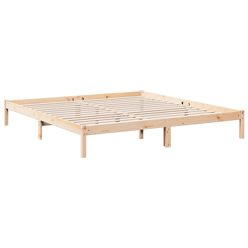 vidaXL Extra Long Bed Frame without Mattress 180x210 cm Solid Wood Pine
