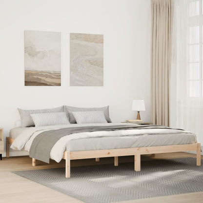 vidaXL Extra Long Bed Frame without Mattress 200x210 cm Solid Wood Pine