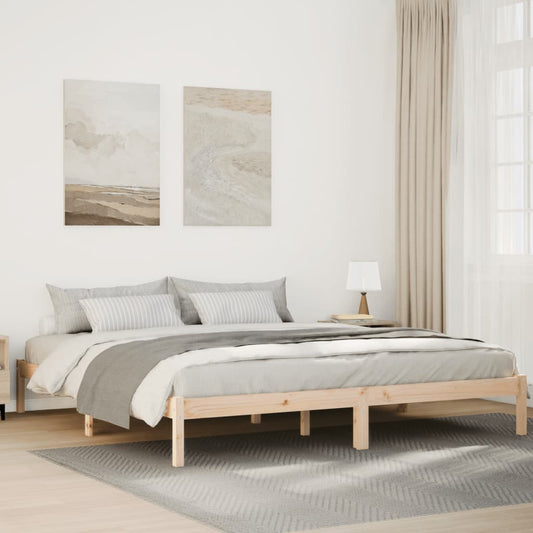 vidaXL Extra Long Bed Frame without Mattress 200x210 cm Solid Wood Pine
