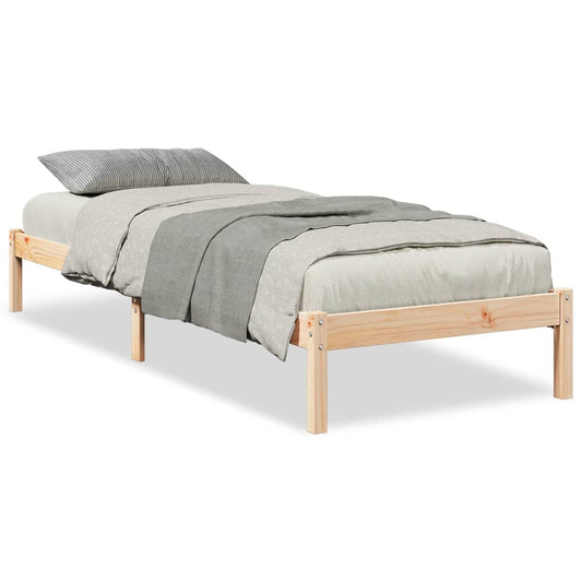 vidaXL Extra Long Bed Frame without Mattress 80x220 cm Solid Wood Pine