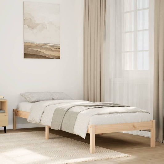 vidaXL Extra Long Bed Frame without Mattress 80x220 cm Solid Wood Pine