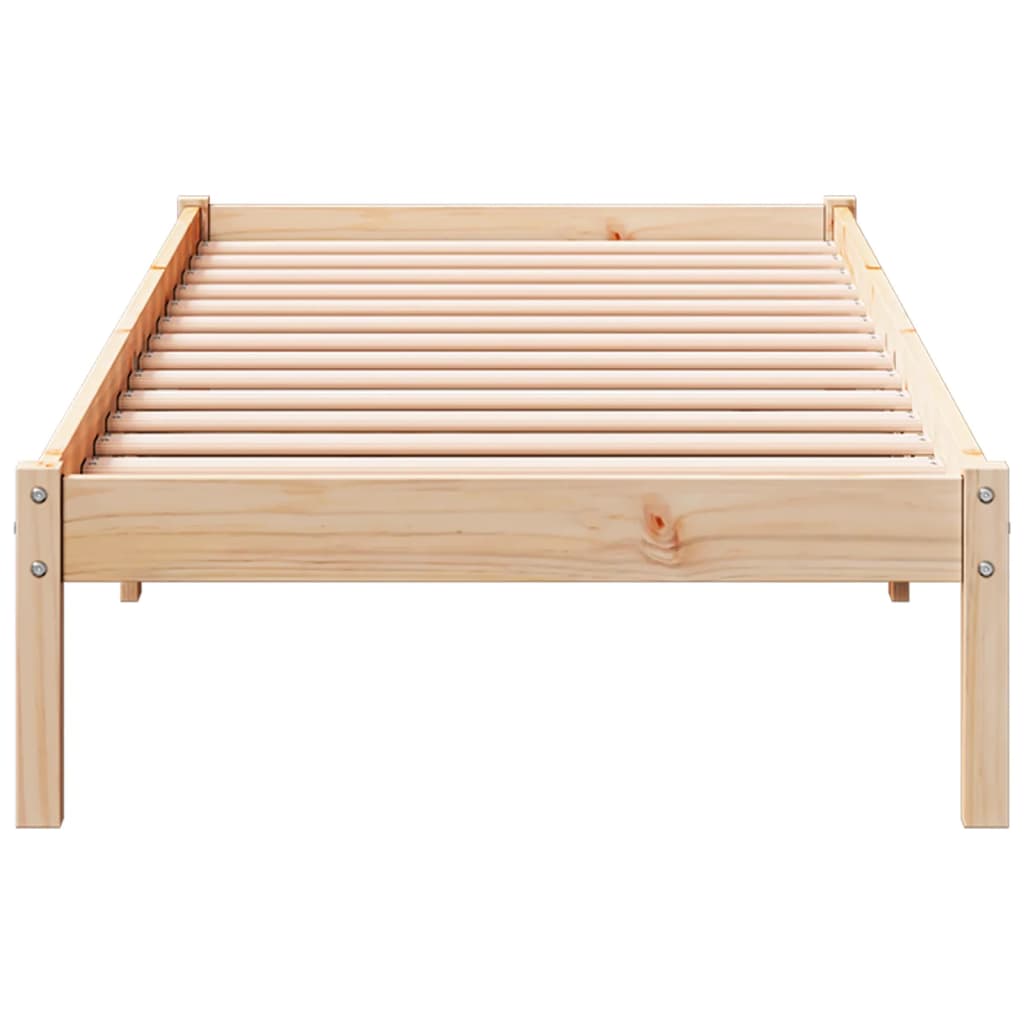 vidaXL Extra Long Bed Frame without Mattress 100x220 cm Solid Wood Pine