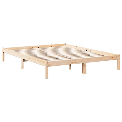 vidaXL Extra Long Bed Frame without Mattress 140x220 cm Solid Wood Pine