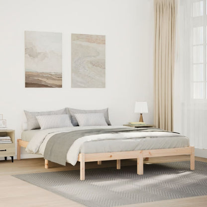 vidaXL Extra Long Bed Frame without Mattress 160x220 cm Solid Wood Pine