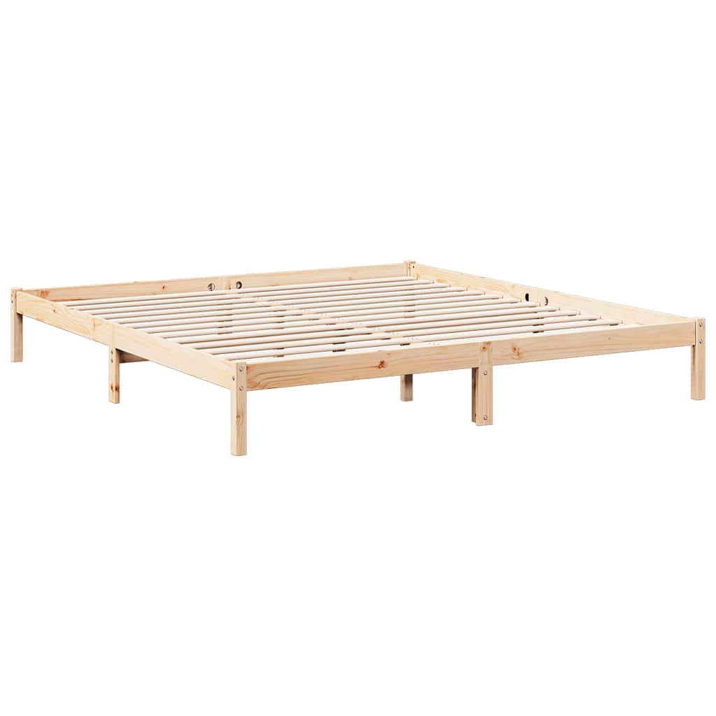 vidaXL Extra Long Bed Frame without Mattress 180x220cm Solid Wood Pine