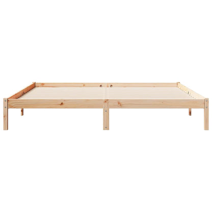 vidaXL Extra Long Bed Frame without Mattress 180x220cm Solid Wood Pine