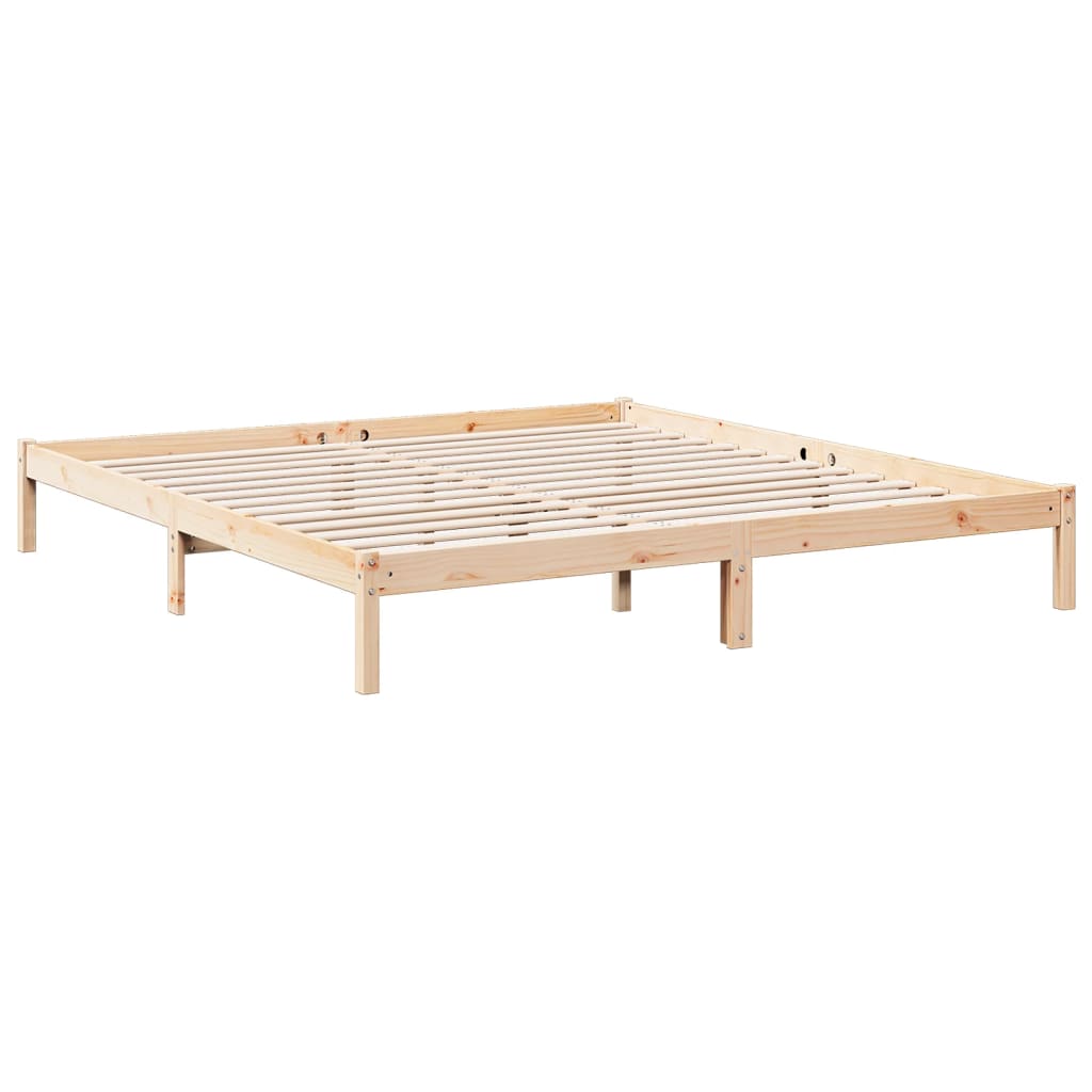 vidaXL Extra Long Bed Frame without Mattress 180x220 cm Solid Wood Pine