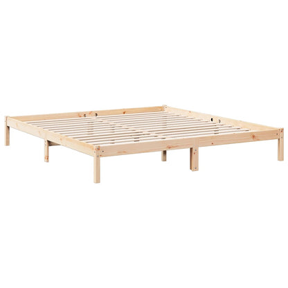 vidaXL Extra Long Bed Frame without Mattress 180x220 cm Solid Wood Pine