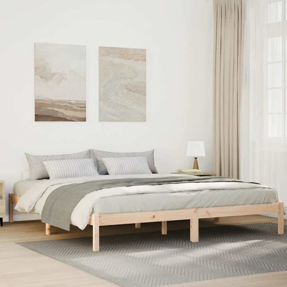 vidaXL Extra Long Bed Frame without Mattress 180x220cm Solid Wood Pine