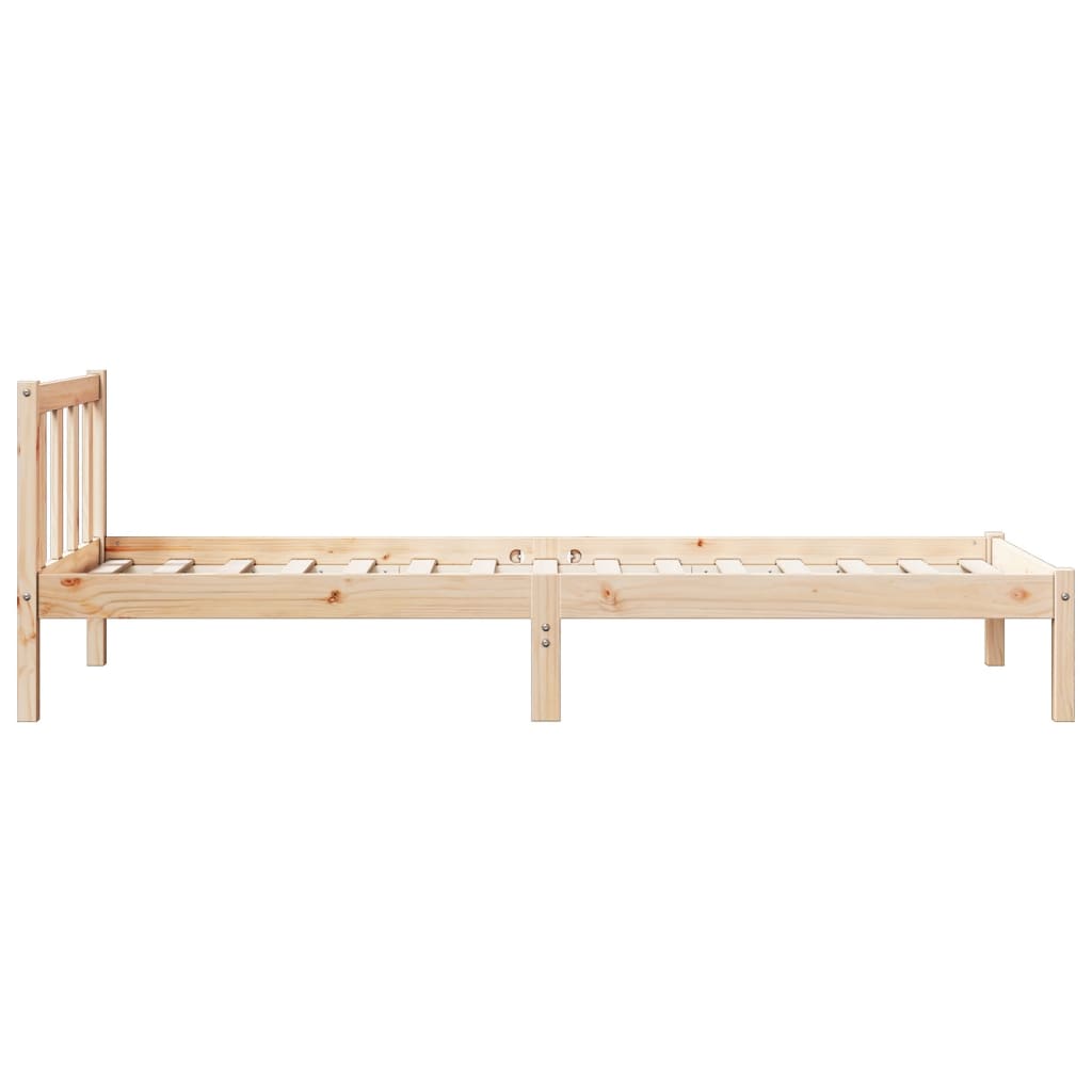 vidaXL Extra Long Bed Frame without Mattress 90x210 cm Solid Wood Pine