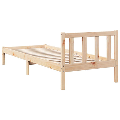 vidaXL Extra Long Bed Frame without Mattress 90x210 cm Solid Wood Pine