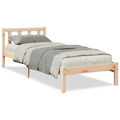 vidaXL Extra Long Bed Frame without Mattress 100x210 cm Solid Wood Pine