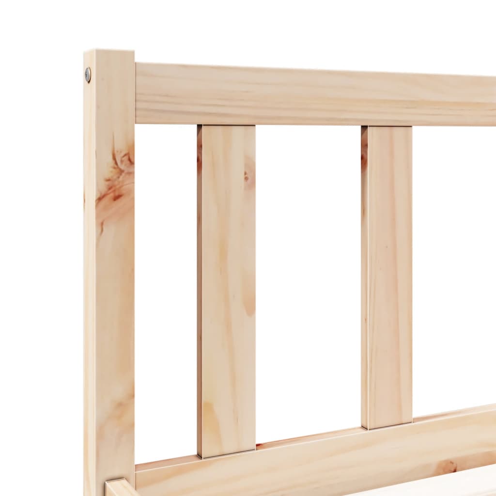 vidaXL Extra Long Bed Frame without Mattress 100x210 cm Solid Wood Pine