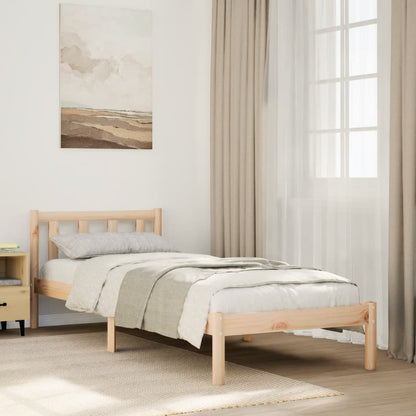 vidaXL Extra Long Bed Frame without Mattress 100x210 cm Solid Wood Pine