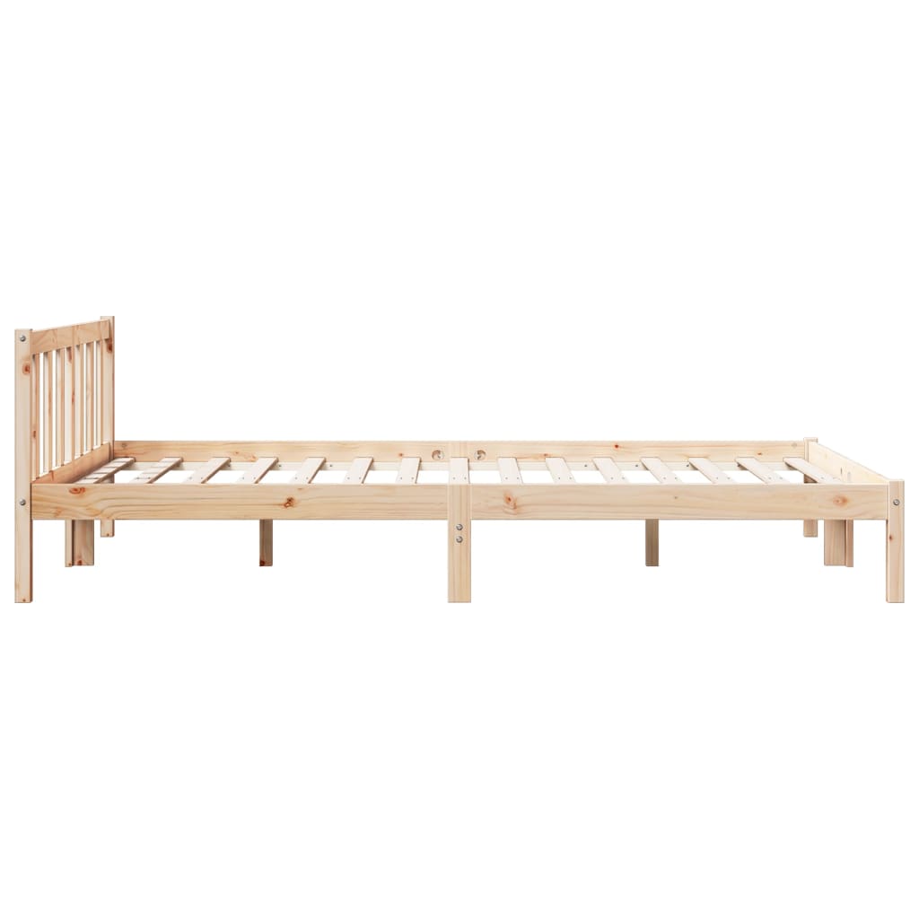 vidaXL Extra Long Bed Frame without Mattress 160x210 cm Solid Wood Pine