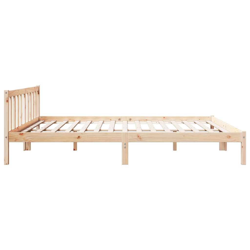 vidaXL Extra Long Bed Frame without Mattress 180x210 cm Solid Wood Pine