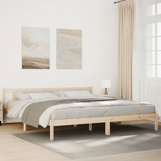 vidaXL Extra Long Bed Frame without Mattress 180x210 cm Solid Wood Pine