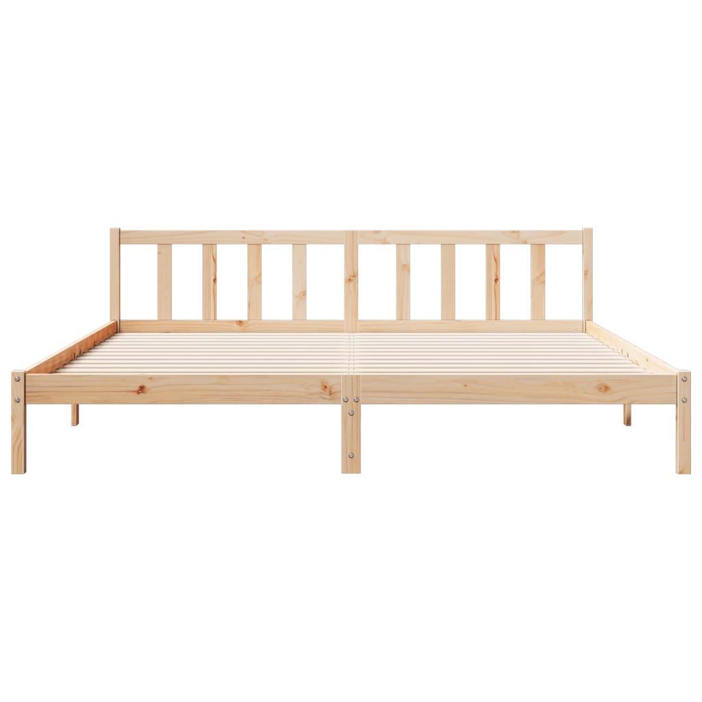 vidaXL Extra Long Bed Frame without Mattress 200x210cm Solid Wood Pine