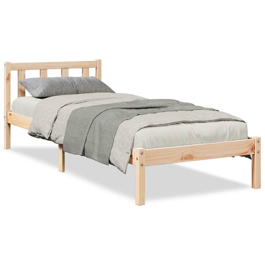vidaXL Bed Frame | Pinewood | Solid Pine Wood | Extra Long | Extra Long