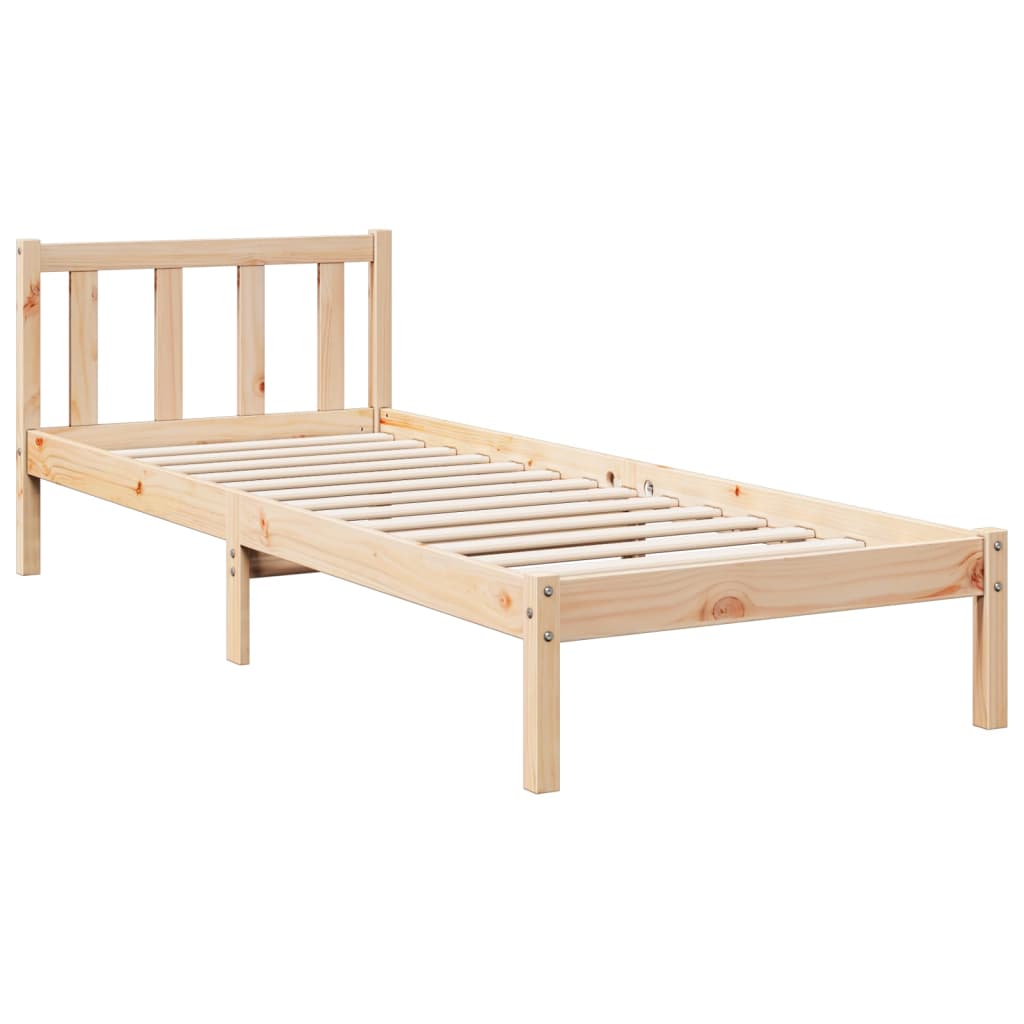 vidaXL Bed Frame | Pinewood | Solid Pine Wood | Extra Long | Extra Long