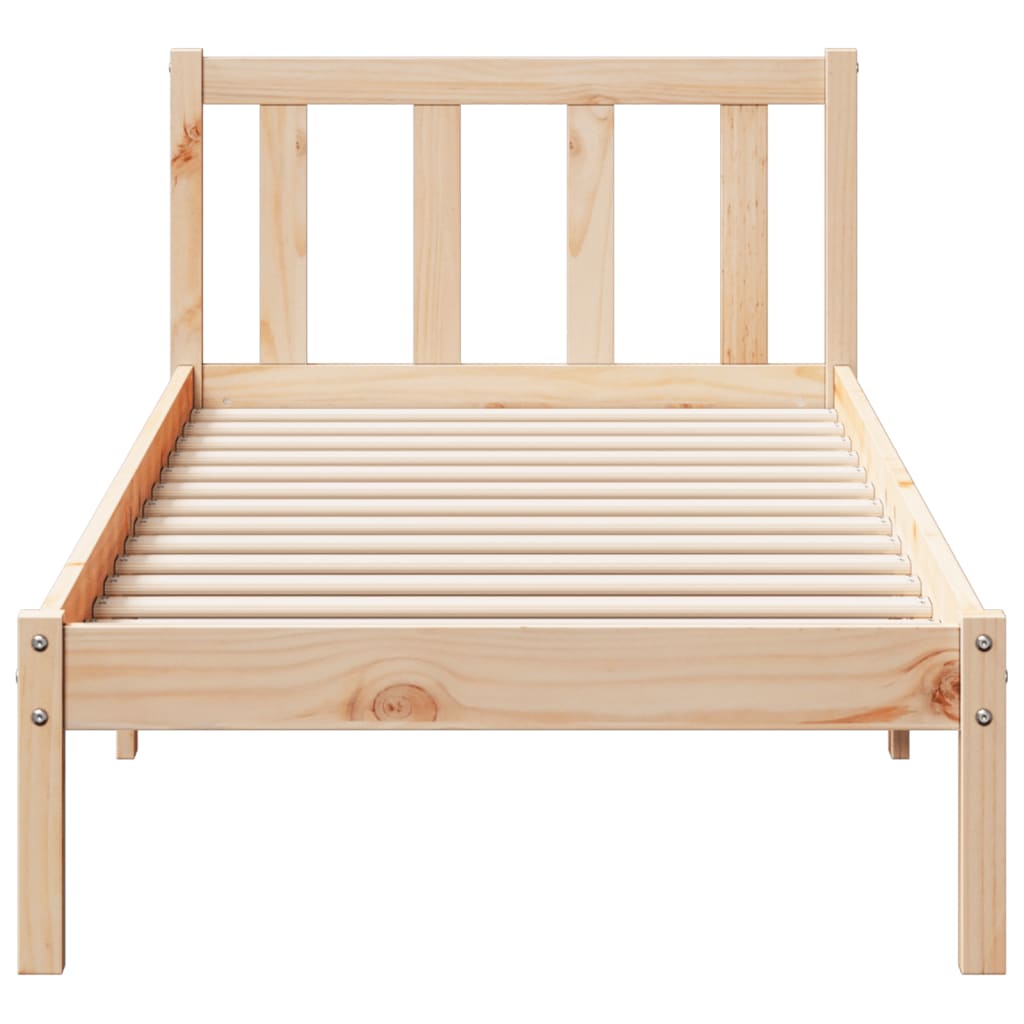 vidaXL Bed Frame | Pinewood | Solid Pine Wood | Extra Long | Extra Long
