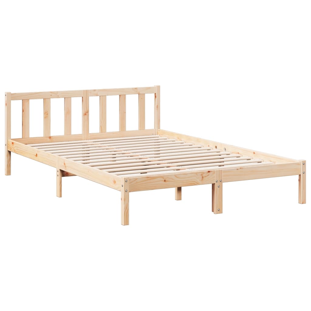 vidaXL Extra Long Bed Frame without Mattress 140x220 cm Solid Wood Pine