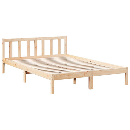 vidaXL Extra Long Bed Frame without Mattress 140x220 cm Solid Wood Pine
