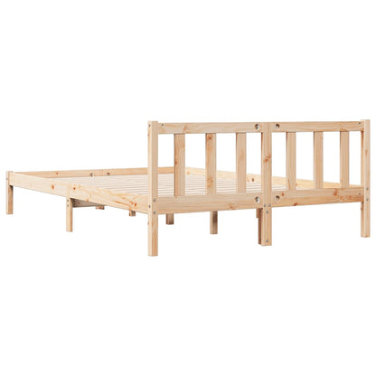 vidaXL Extra Long Bed Frame without Mattress 140x220 cm Solid Wood Pine