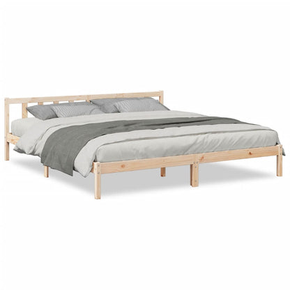vidaXL Extra Long Bed Frame without Mattress 180x220 cm Solid Wood Pine