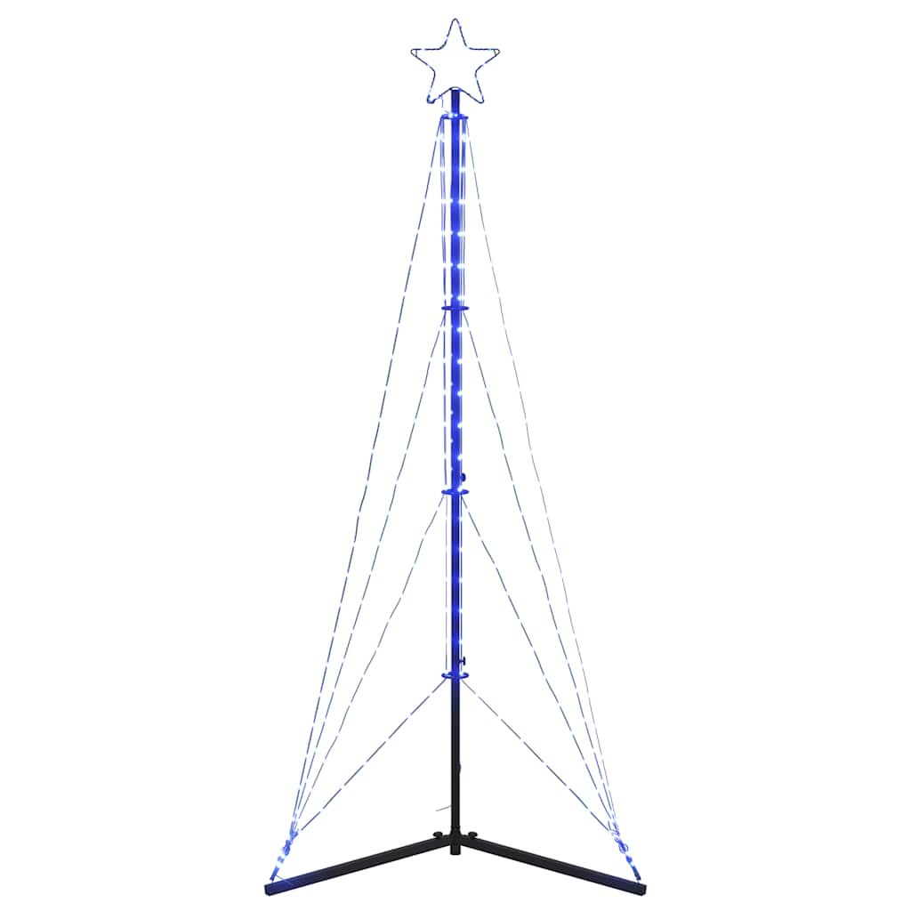 vidaXL LED Christmas Tree 363 LEDs Blue 182 cm