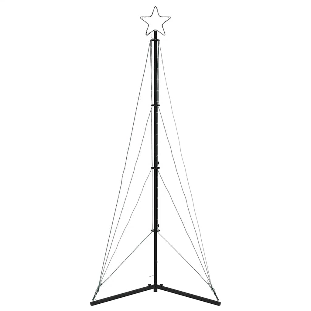 vidaXL LED Christmas Tree 363 LEDs Blue 182 cm
