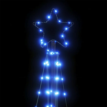 vidaXL LED Christmas Tree 363 LEDs Blue 182 cm