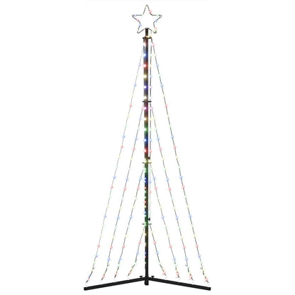 vidaXL LED Christmas Tree 339 LEDs Colorful 187 cm
