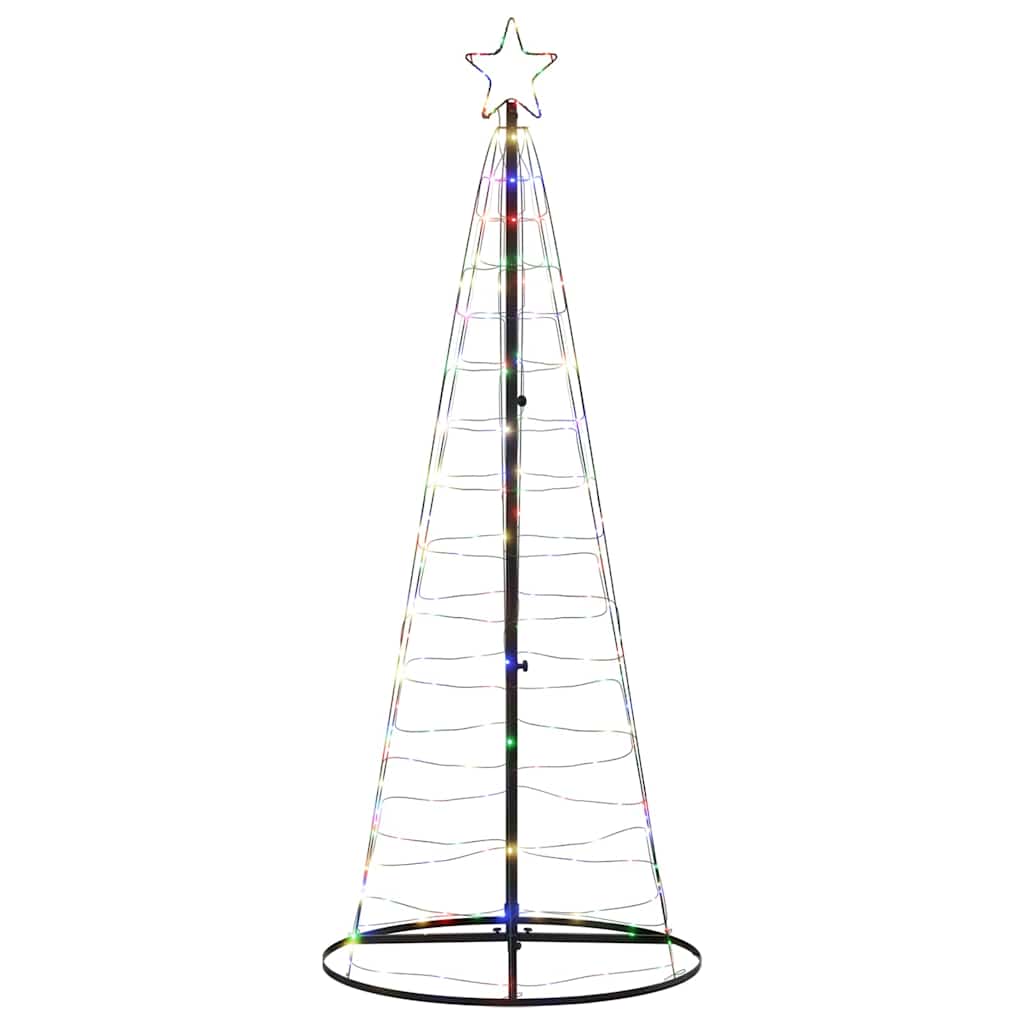 vidaXL LED Christmas Tree 200 LEDs Colorful 180 cm