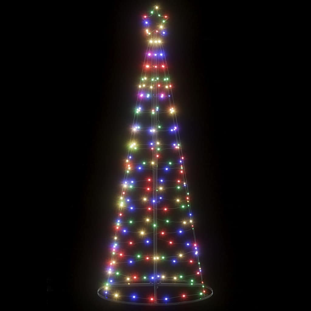 vidaXL LED Christmas Tree 200 LEDs Colorful 180 cm