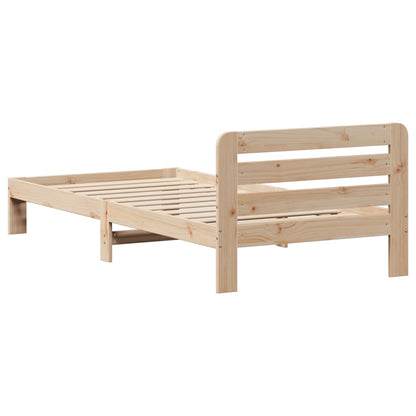 vidaXL Bed Frame without Mattress 90x200 cm Solid Wood Pine
