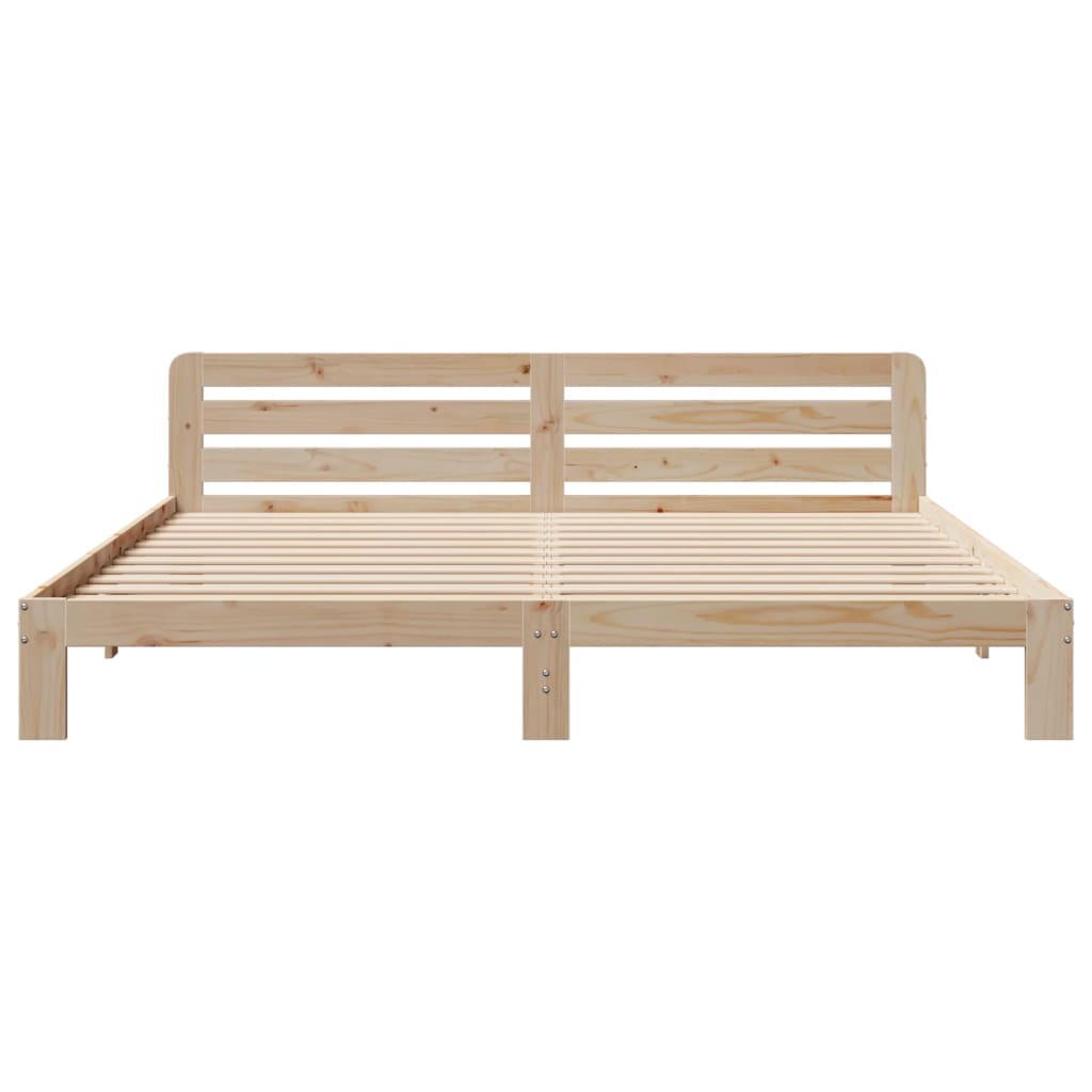 vidaXL Bed Frame without Mattress 180x200 cm Super King Solid Wood Pine