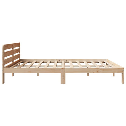 vidaXL Bed Frame without Mattress 180x200 cm Super King Solid Wood Pine