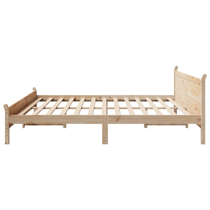vidaXL Bed Frame without Mattress 180x200 cm Super King Solid Wood Pine