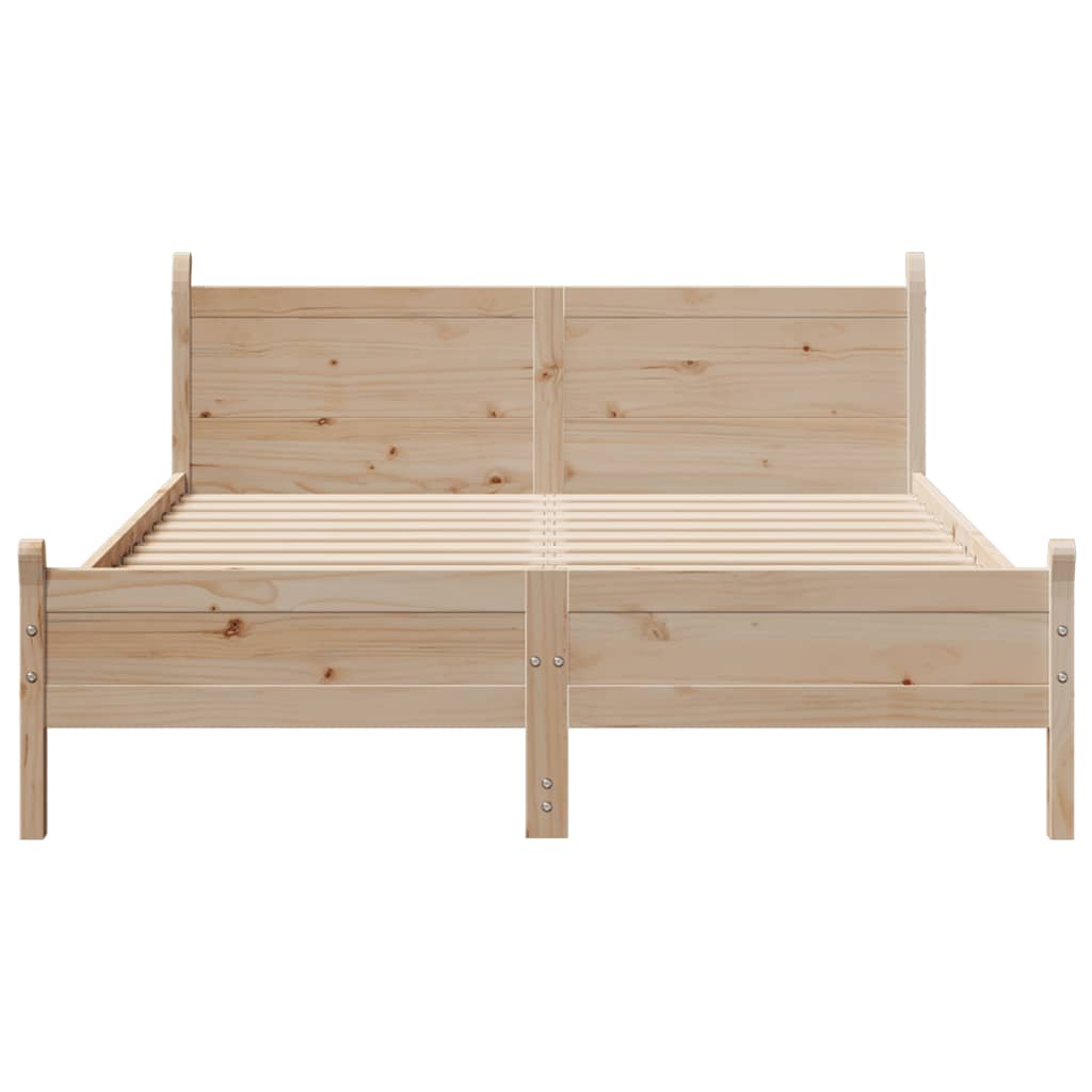 vidaXL Bed Frame without Mattress 140x190 cm Solid Wood Pine