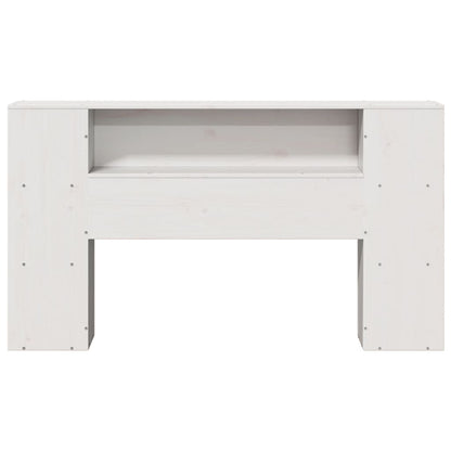 vidaXL Headboard with Storage White 160 cm Solid Wood Pine