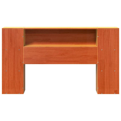 vidaXL Headboard with Storage Wax Brown 150 cm Solid Wood Pine