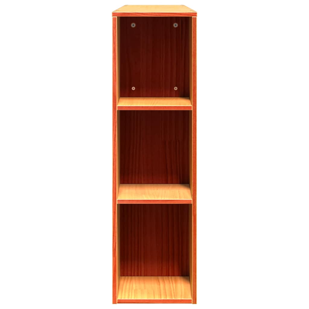 vidaXL Headboard with Storage Wax Brown 150 cm Solid Wood Pine